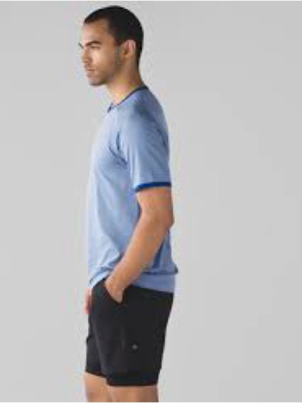 Lululemon Metal Vent Tech Surge Short Sleeve T-Shirt Blue Mens Sz. L